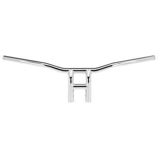 Biltwell Tyson XL Pullback Slotted Handlebars 8" - Chrome