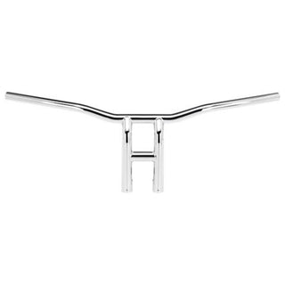 Biltwell Tyson XL Pullback Slotted Handlebars 10" - Chrome