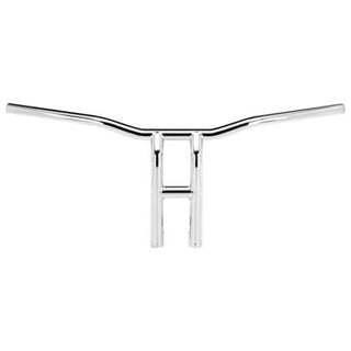 Biltwell Tyson XL Pullback Slotted Handlebars 12" - Chrome