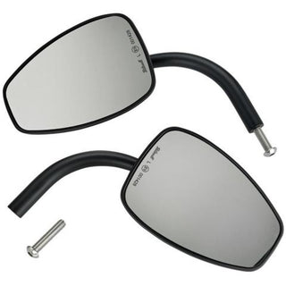 Biltwell Tear Drop CE Perch Mount Motorcycle Mirror (HD) Pair -  Black