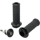 Biltwell Alumicore Dual Cable Replacement Motorcycle Grip Set - Black