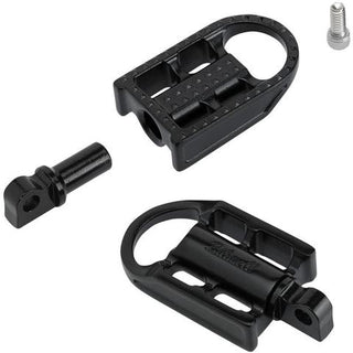 Biltwell Mushman HD Classic Motorcycle Footpegs - Black