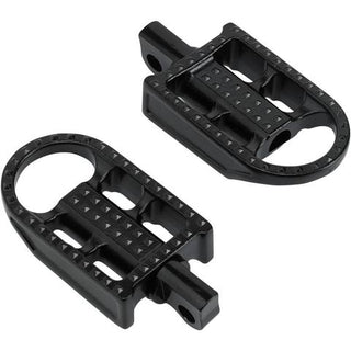 Biltwell Mushman HD Classic Motorcycle Footpegs - Black