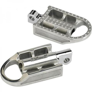 Biltwell Mushman HD Classic Motorcycle Footpegs - Polished