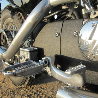 Biltwell Mushman HD Classic Motorcycle Footpegs - Polished