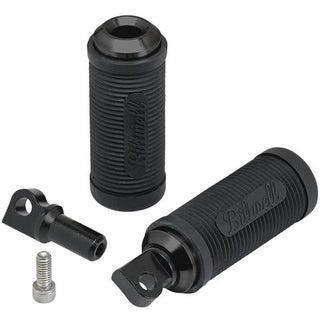 Biltwell Norman HD Classic Motorcycle Footpegs - Black