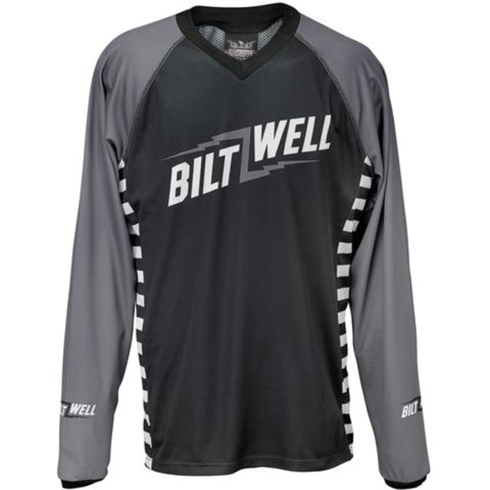 Biltwell Bolts Moto Motorcycle Jersey - Black