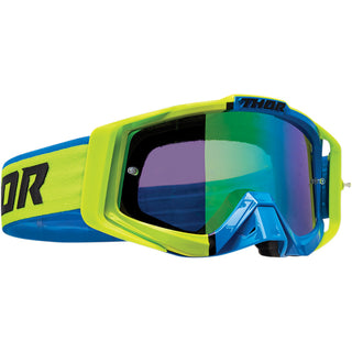 Thor Sniper Pro Divide Goggles - Lime/Blue