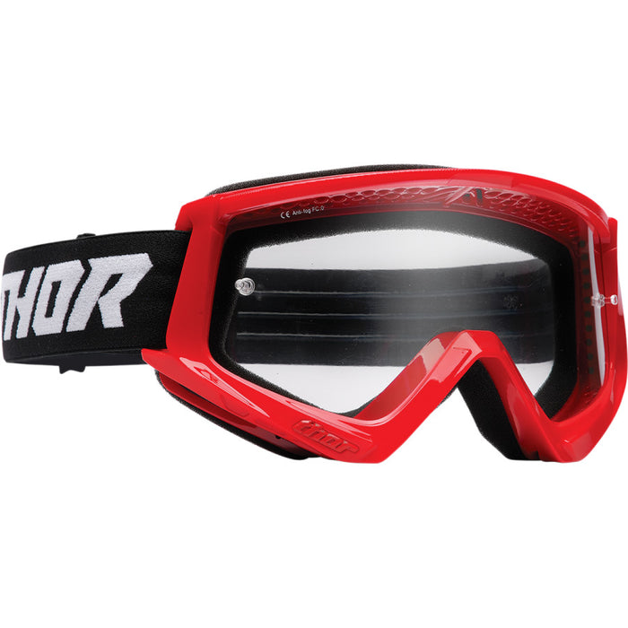 Thor Youth Combat Racer Goggles - Red/Black