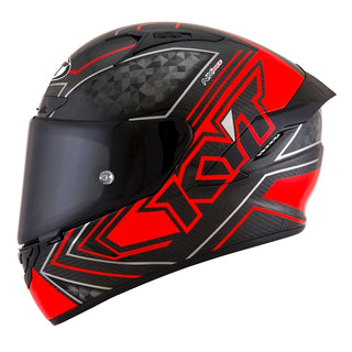 KYT NX Race Helmet - Carbon Prisma Red