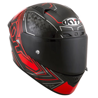 KYT NX Race Helmet - Carbon Prisma Red