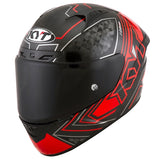 KYT NX Race Helmet - Carbon Prisma Red