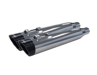 Two Brothers Racing Slip-On Harley Davidson Touring (17-23) DUAL Slash Cut Alloy Tip - Chrome w/ Black