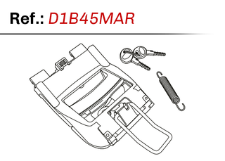 Shad Replacement Lock System Suit SH45/SH40