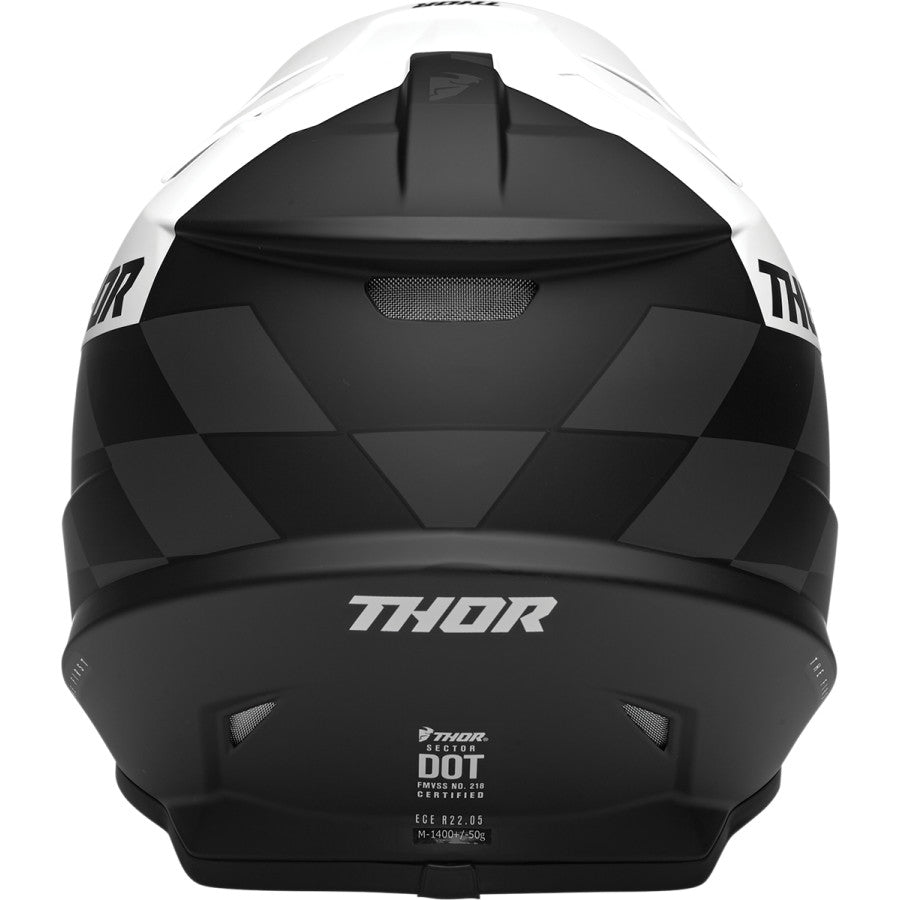 Thor Sector Birdrock Helmet - Black/White