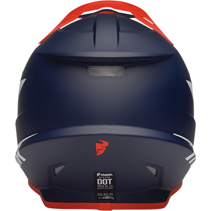 Thor Sector Chev Helmet - Red/Navy