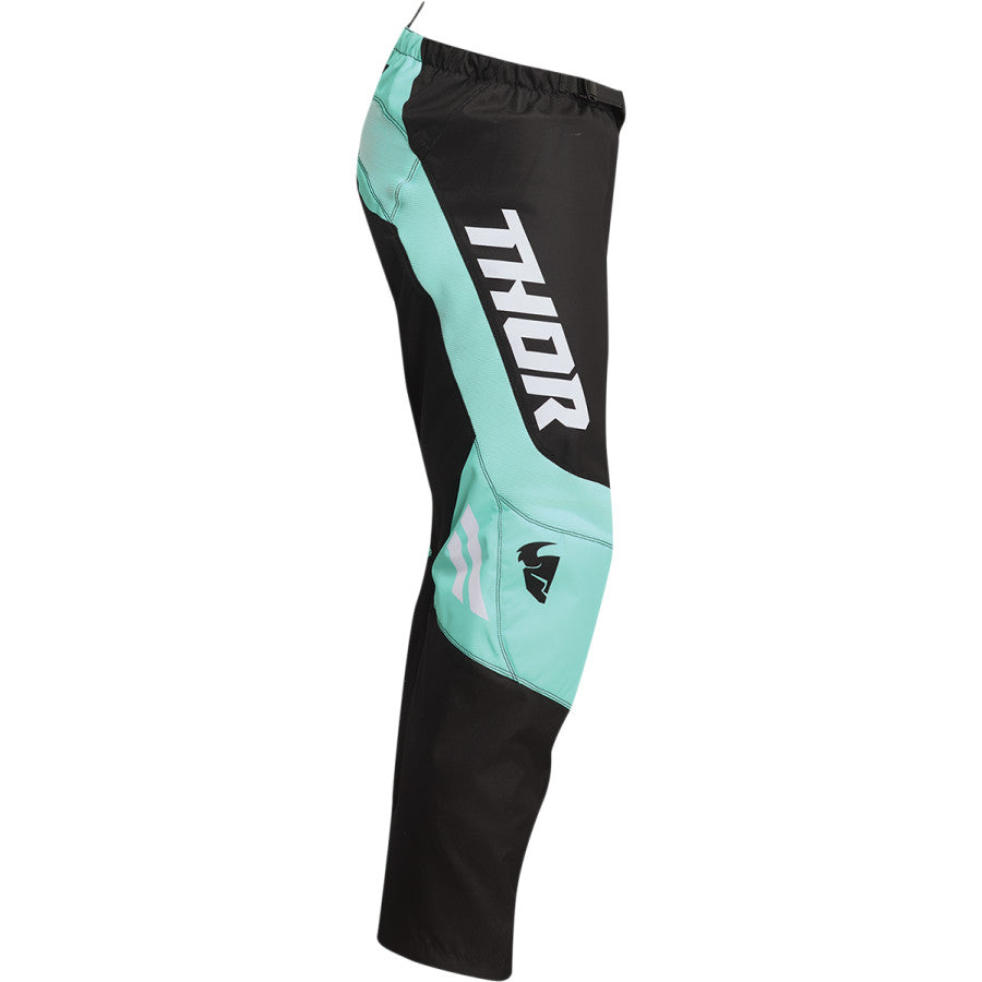 Thor Youth Sector Chev Pants - Black/Mint