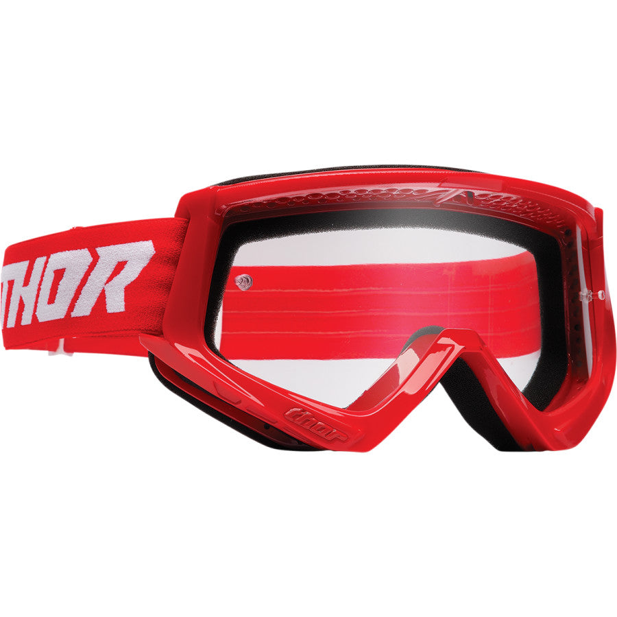 Thor Youth Combat Racer Goggles - Red/White