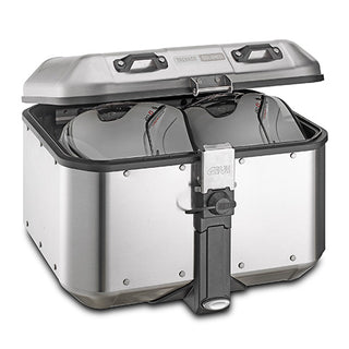 Givi MonoKey Trekker Dolomiti Panniers 46 Litre Motorcycle Top Cases - Silver