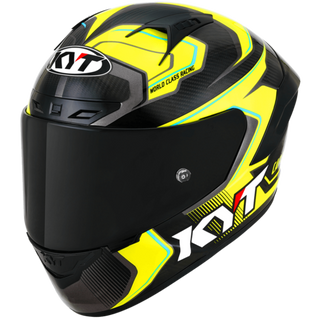 KYT NZ Race Competition Helmet - Yellow-Carbon