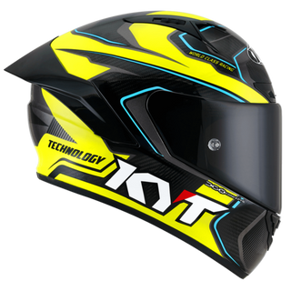 KYT NZ Race Competition Helmet - Yellow-Carbon