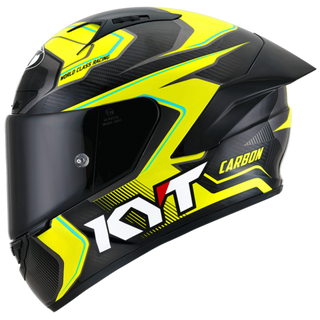 KYT NZ Race Competition Helmet - Yellow-Carbon