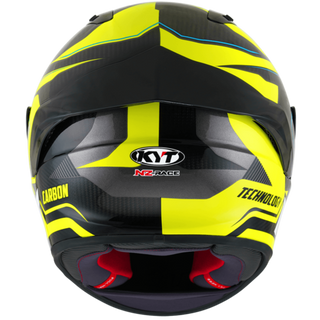 KYT NZ Race Competition Helmet - Yellow-Carbon