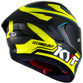 KYT NZ Race Competition Helmet - Yellow-Carbon