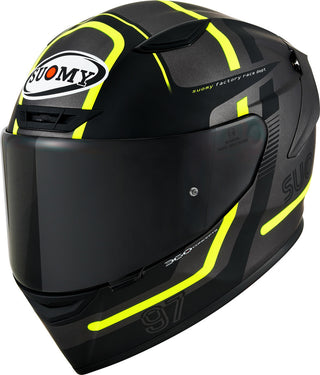 Suomy Track-1 Ninety Seven Helmet - Gunmetal Yellow