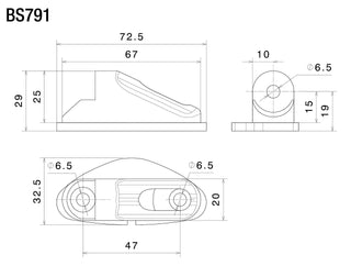 Rizoma Sport Mount Mirror Adapter Black for Triumph Daytona 675 R 13-20