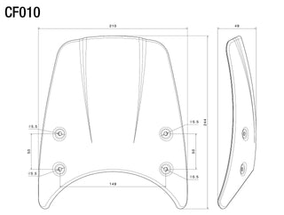 Rizoma Headlight Fairing For Ducati Scrambler/Triumph Street Twin - Silver