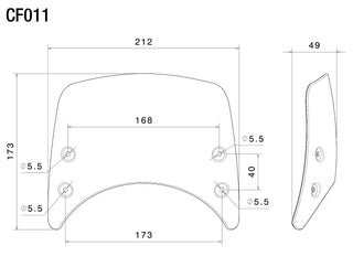 Rizoma Low Headlight Fairing For BMW R NineT/Ducati Scrambler/Triumph Thruxton 1200 R/Street Twin - Silver