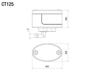 Rizoma Next Brake/Clutch Fluid Reservoir 30.6ml For Aprilia/Ducati/Kawasaki/KTM - Blue