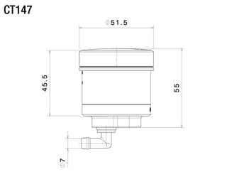 Rizoma Pure Front Brake Fluid Reservoir - Sandstone