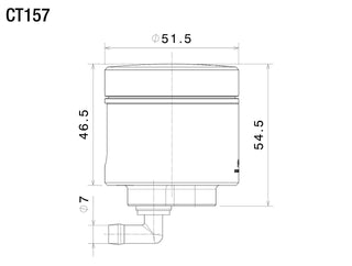 Rizoma Notch Front Brake Fluid Reservoir - Sandstone