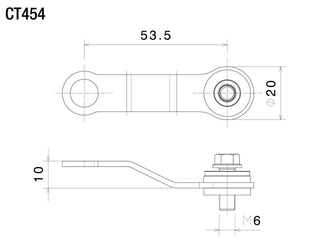 Rizoma Mounting Kit For Fluid Reservoir Bracket CT454B - Black