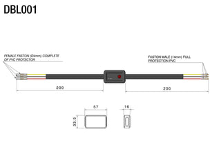 Rizoma Dynamic Brake Light Sensor DBL001H - Technopolymer / PVC