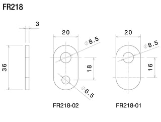 Rizoma Indicator Mounting Adapters FR218B - Black