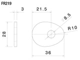 Rizoma Indicator Mounting Adapters FR219B - Black