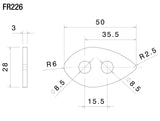 Rizoma Indicator Mounting Adapters FR226B - Black