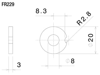 Rizoma Indicator Mounting Adapters Mounting Kit For Rear Turn Signals FR229B