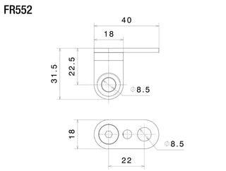 Rizoma Front Turn Signal Mounting Kit FR552B