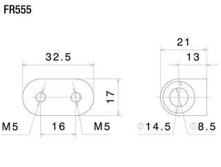 Rizoma Front Turn Signal Mounting Kit FR555B