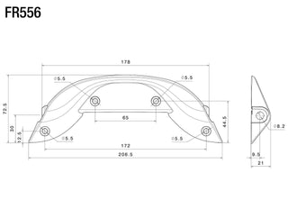 Rizoma Rear Turn Signal Mounting Kit FR556B