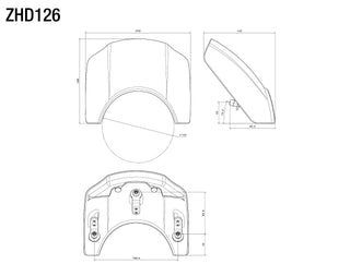 Rizoma Headlight Fairing ZHD126BS - Silver