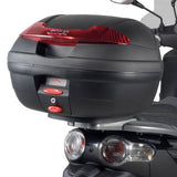 GIVI Monolock 34 Litre Top Bag Cases With Universal Mouting Plate - Black/Red