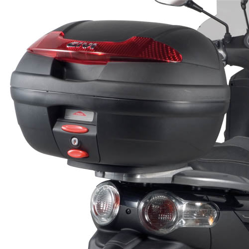 GIVI Monolock 34 Litre Top Bag Cases With Universal Mouting Plate - Black/Red