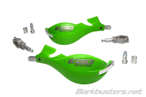 Barkbusters Ego Mini Handguard Straight 22mm - Green