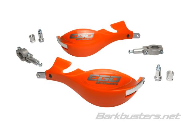 Barkbusters Ego Mini Handguard Straight 22mm - Orange