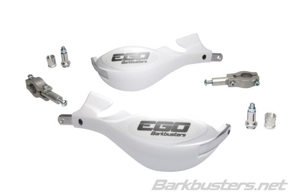 Barkbusters Ego Mini Handguard Straight 22mm - White